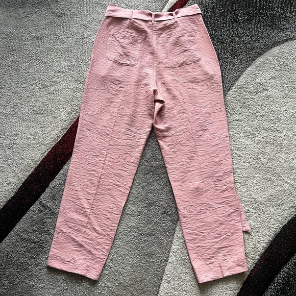 BCBGeneration Soft Pink Belted High Waisted Pants - Picture 4 of 4